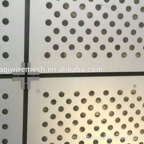 Panel de malla de metal perforado de agujero redondo de acero inoxidable